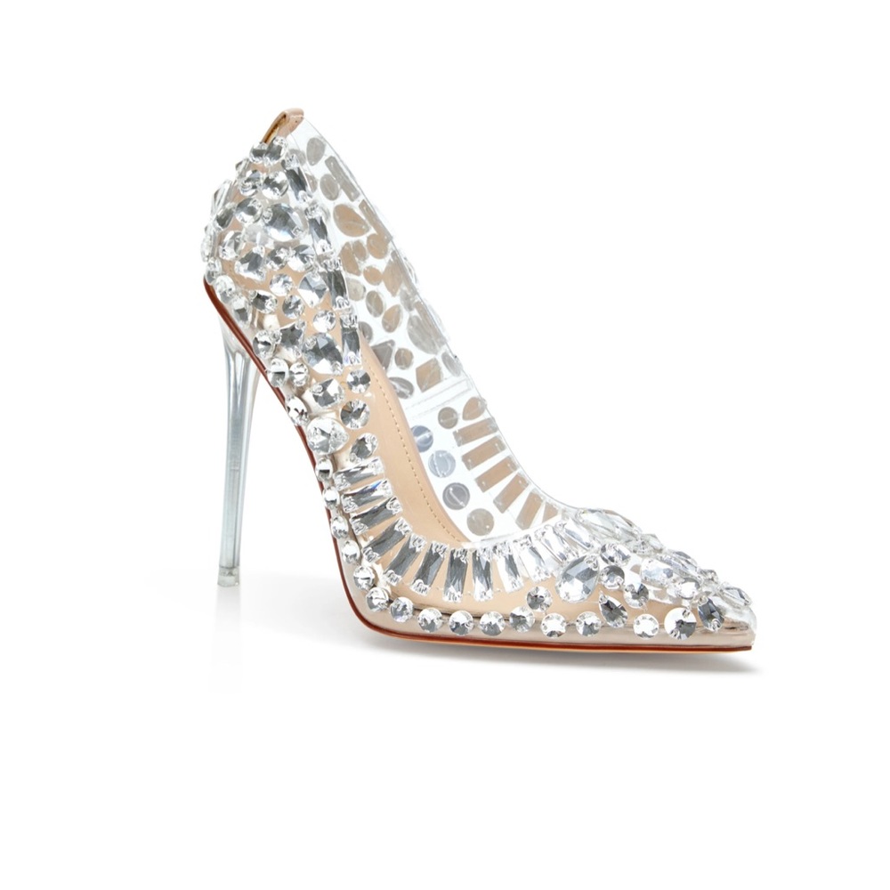 Azalea Wang- Bonnie Glass Heels Size 8